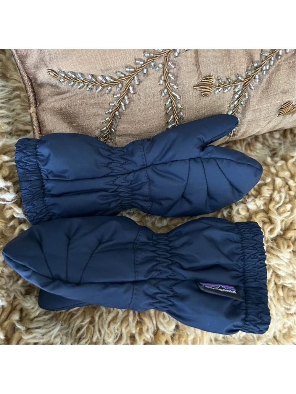 Patagonia Kids Dark Blue Mittens 0-3 Months